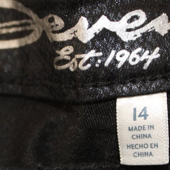 BIG SALE JEANS Seven7 Coated Skinny Faux Leather Black Viper Size 14 30” NWT's - Picture 9 of 16